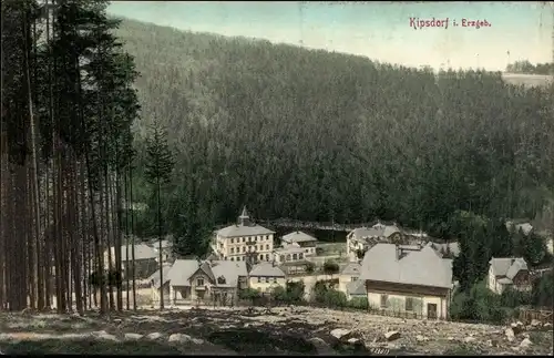 Ak Kipsdorf Altenberg im Erzgebirge, Ortsansicht