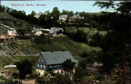 Ak Kipsdorf Altenberg im Erzgebirge, Teilansicht