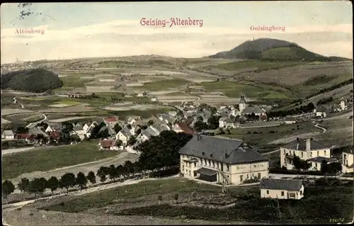 Ak Geising Altenberg im Erzgebirge, Panorama, Geisingberg