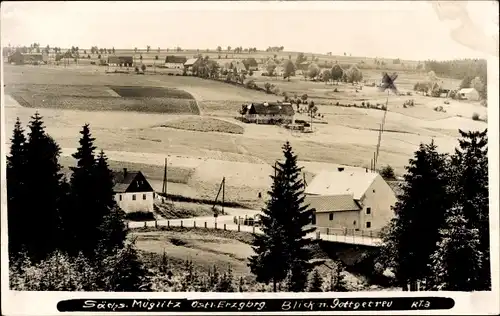 Foto Ak Müglitz Altenberg im Osterzgebirge, Ortsansicht mit Blick nach Gottgetreu