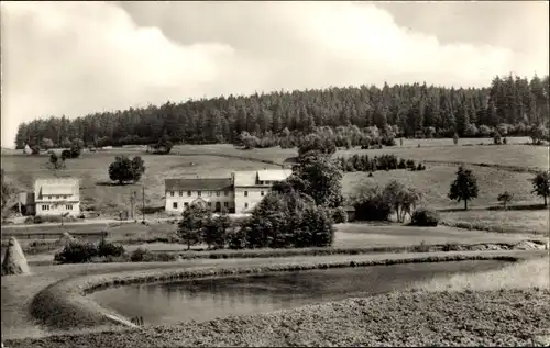 Ak Müglitz Altenberg im Erzgebirge, Gaststätte Grenzschänke