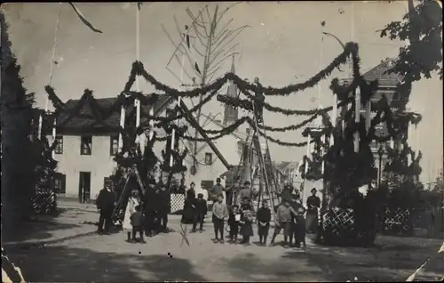 Foto Ak Viersen in Nordrhein Westfalen, Straßenschmuck