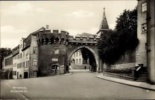 Ak Merseburg an der Saal, Krummes Tor