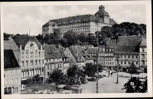 Ak Weißenfels an der Saale, Marktplatz, Schloss