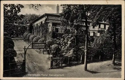Ak Gernrode Quedlinburg im Harz, Sanatorium