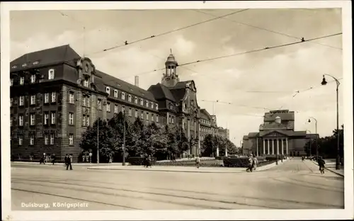 Ak Duisburg im Ruhrgebiet, Königsplatz
