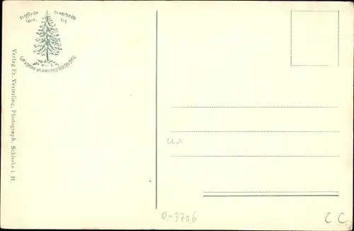 Ak Ober-Schierke Wernigerode im Harz, Gehöft, Winter