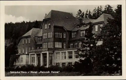 Ak Schierke Wernigerode im Harz, Hotel Heinrich Heine