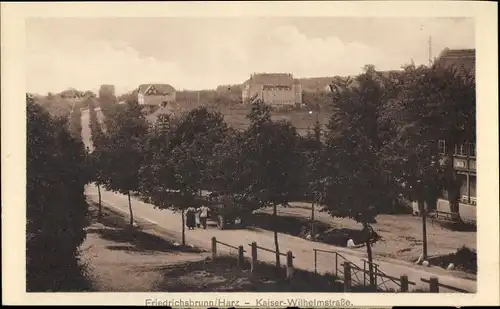 Ak Friedrichsbrunn Thale im Harz, Kaiser Wilhelm Straße