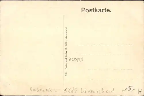 Ak Rahmede Lüdenscheid im Märkischen Kreis, 25 jähirges Bestehen der evangelischen Gemeinde 1911