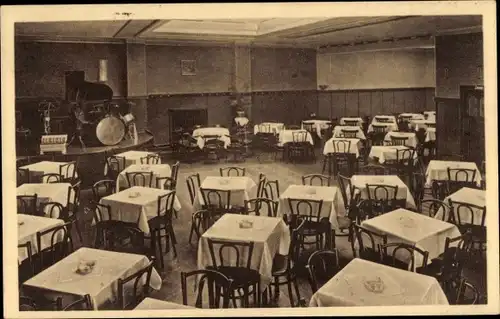 Ak Neheim Arnsberg im Sauerland, Cafe Restaurant Klöckener, Innenansicht, Musikinstrumente