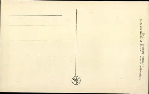 Ak Rochefort Wallonie Namur, Höhle, Der Sabbatraum