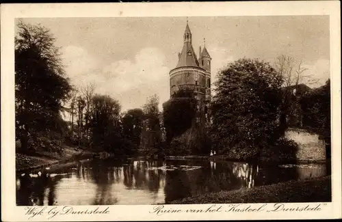 Ak Wijk bij Duurstede Utrecht, Schlossruine