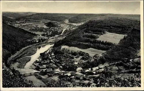 Ak Alle sur Semois Wallonien Namur, Mouzaive, Blick von Haglemont aus