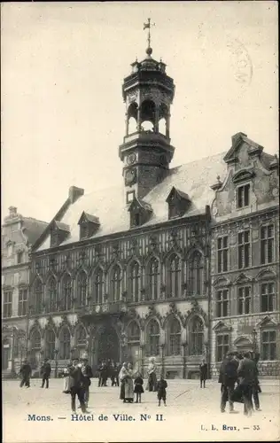 Ak Mons Wallonia Hennegau, Rathaus