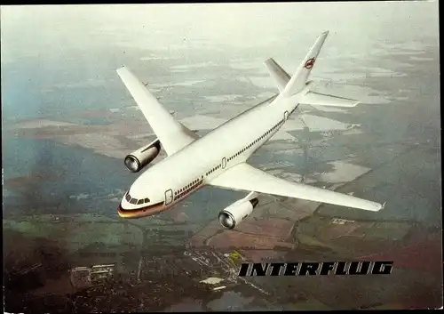 Ak Deutsches Passagierflugzeug, Interflug, Airbus A 310