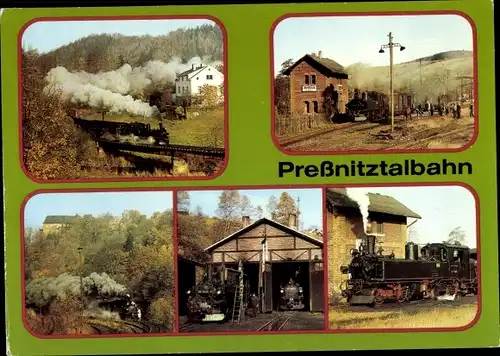 Ak Schmalspurbahn Wolkenstein Jöhstadt, Preßnitztalbahn, Steinbach, Mayer Lokomotive IV K