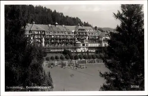 Ak Semmering in Niederösterreich, Heereskurlazarett