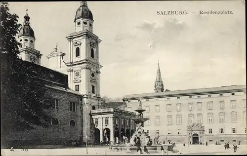 Ak Salzburg in Österreich, Residenzplatz