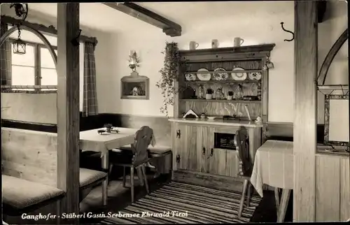 Ak Ehrwald in Tirol, Ganghofer Stüberl Gastin Seebensee