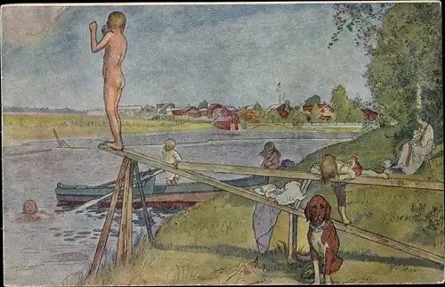 Künstler Ak Larsson, Carl, Ett bra badställe