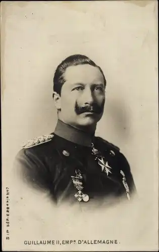 Ak Kaiser Wilhelm II, Portrait, Uniform, Orden