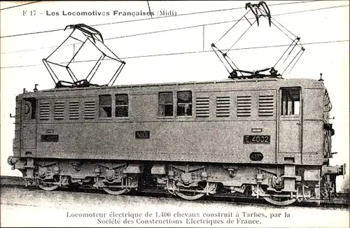 Ak Les Locomotives Francaises, Elektrolokomotive, gebaut in Tarbes