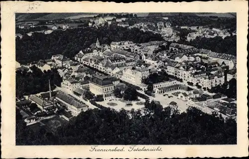 Ak Františkovy Lázně Franzensbad Reg. Karlsbad, Totalansicht
