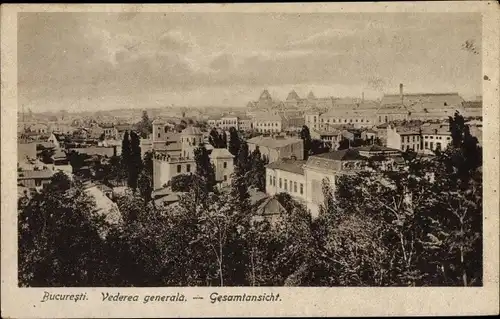 Ak București Bukarest Rumänien, Gesamtansicht