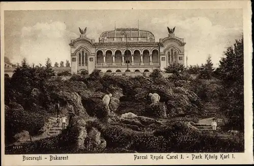 Ak București Bukarest Rumänien, Parcul Regele Carol I, König Karl I Park