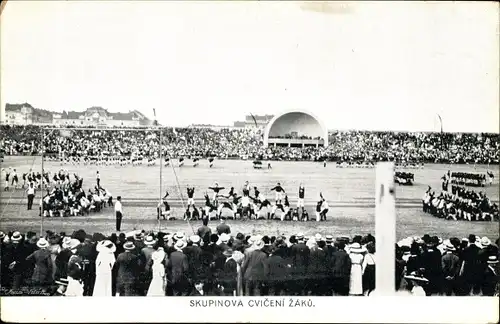 Ak Praha Prag Tschechien, Fest, Turner, Jahr 1912