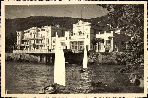 Ak Opatija Abbazia Kroatien, Hotel, Segelboote