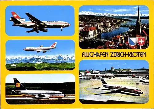 Ak Zürich Stadt Schweiz, Flughafen