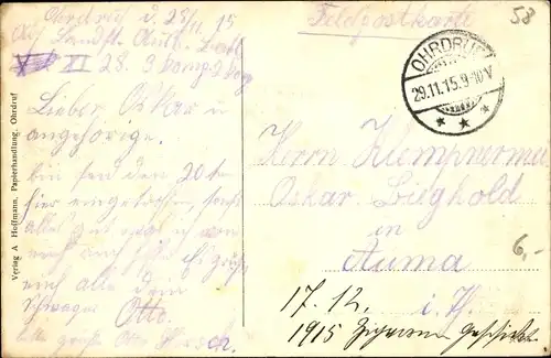 Ak Ohrdruf in Thüringen, Truppenübungsplatz, Kaiserstraße, Zeppelin