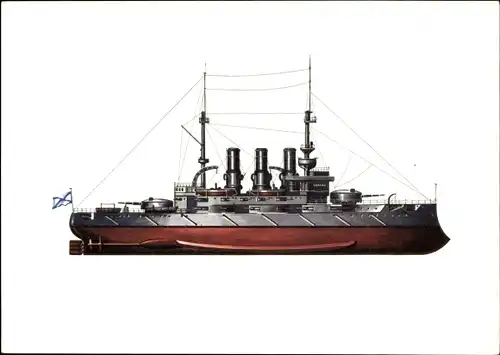 Ak Russisches Kriegsschiff Potemkin von 1900, Linienschiff