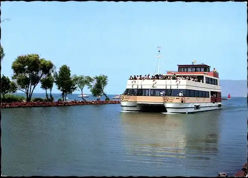 Ak Ausflugsschiff auf dem Balaton