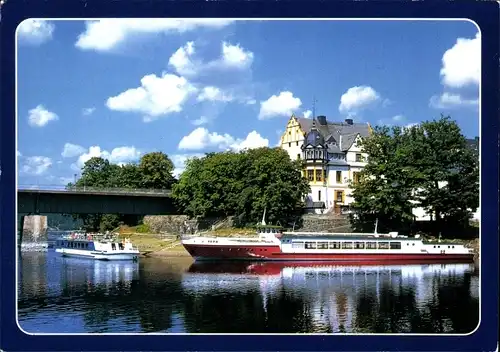 Ak Saalburg an der Saale, Ausflugsschiffe auf der Bleilochtalsperre