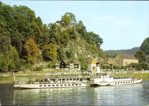 Ak Weiße Flotte Dresden, Salondampfer Leipzig