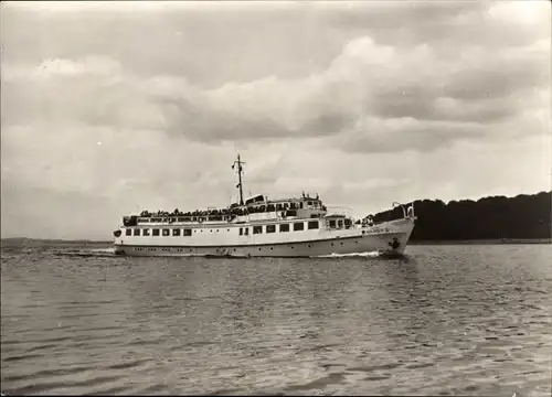 Ak Weiße Flotte Stralsund, Fahrgastschiff MS Seebad Ahlbeck