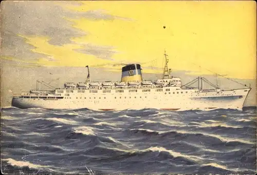 Künstler Ak Passagierschiff TSS Olympia, Greek Line
