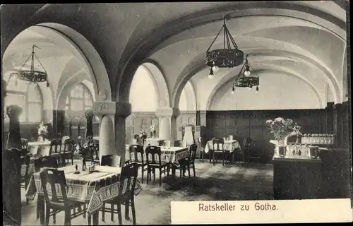 Ak Gotha in Thüringen, Ratskeller