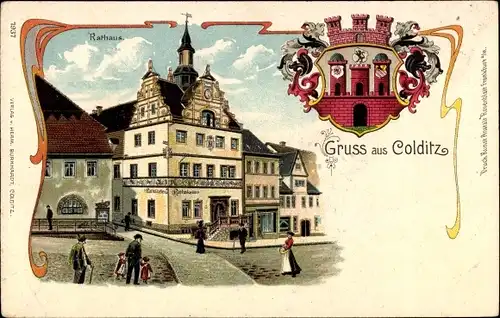 Wappen Litho Colditz in Sachsen, Rathaus