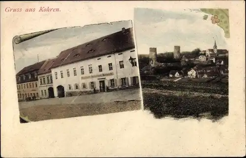 Ak Kohren Sahlis Frohburg Sachsen, Totalansicht, Gasthof