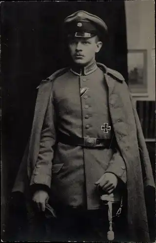 Foto Ak Nürnberg, Gustav Keiner, Deutscher Soldat in Uniform, Eisernes Kreuz, Portrait