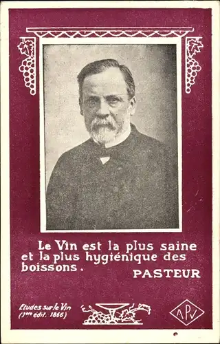 Ak Wine ist das gesündeste Getränk, Louis Pasteur, Wine Studies