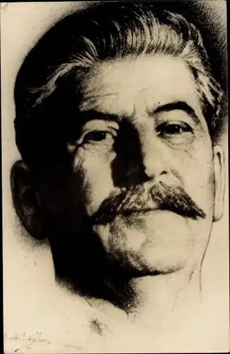 Ak Josef Stalin, Ministerpräsident der Sowjetunion, Portrait