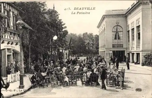 Ak Deauville-Calvados, La Potinière