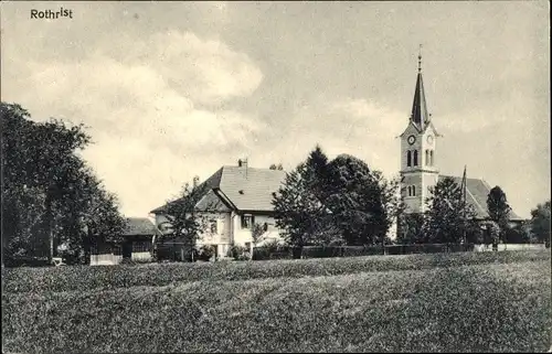 Ak Rothrist Kt Aargau, Blick auf den Ort