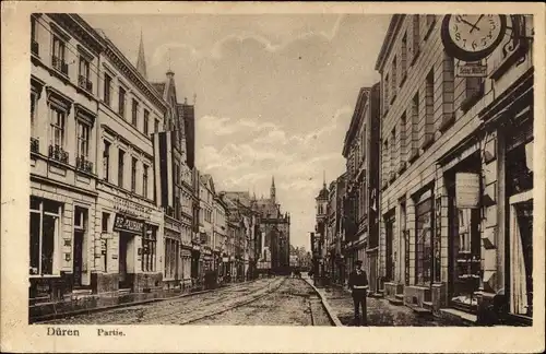 Ak Düren im Rheinland, Straßenpartie