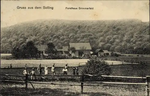 Ak Fredelsloh Moringen im Solling Niedersachsen, Forsthaus Grimmerfeld